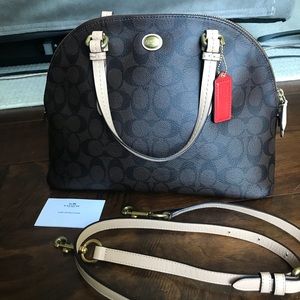 Coach Peyton Signature Cora Domed Satchel